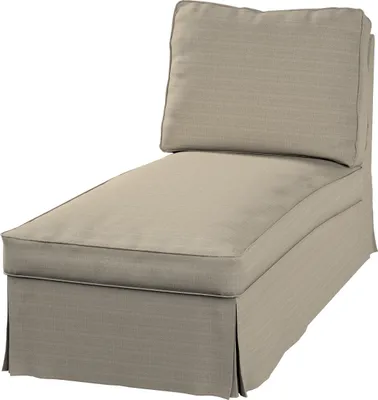 Productafbeelding van Dekoria bekleding voor Ektorp chaise longue zonder armleuningen, nieuw model, beige, bekleding voor Ektorp loungestoel