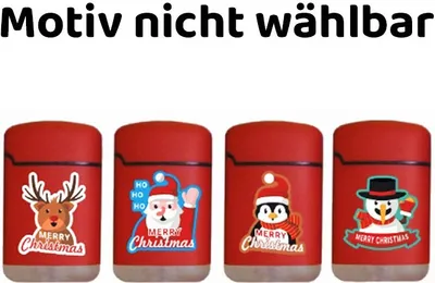 Produktbild von Easy Torch Feurzeug mit Jetflame in X-Mas Red, Design zufällig