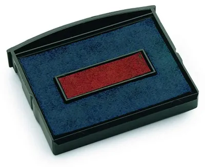 Produktbild von COLOP Ersatzstempelkissen E/2600/2 blau/rot Doppelpack
