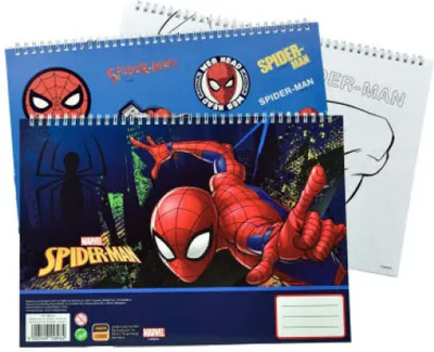 Immagine prodotto di Spiderman Splotch Quaderno a spirale A/4 con 40 fogli e adesivi