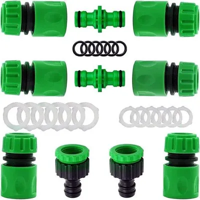 Image de Raccords pour tuyaux d'arrosage - Accessoires pour tuyaux d'arrosage - 10 pièces