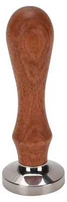 30 mm Kaffeestampfer aus Edelstahl mit Holzgriff