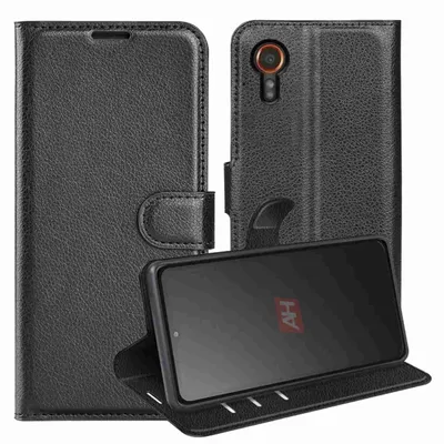 Obrázek produktu pro Pro Samsung Galaxy XCover 7 Smart Mobile Phone Case Black Umělá kůže pouzdro kryt pouzdro kniha