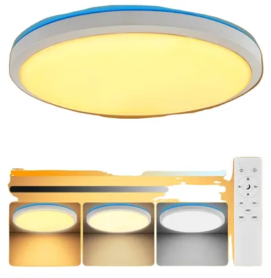Immagine prodotto di Lampada da soffitto, temperatura di colore regolabile, luce LED dimmerabile, TIPO A, 28 cm x 4 cm