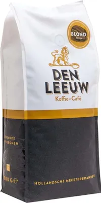 Produktbild von Den Leeuw Blond Kaffeebohnen 1kg – Helle Röstung, 100% Arabica, mild und fruchtig mit feiner Säure, ideal für Caffè Crema und Kaffee-Vollautomaten