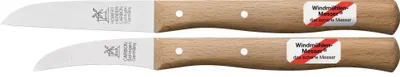 Produktbild von 2er Set Gemüsemesser, kleines Küchenmesser, Schälmesser, Windmühlenmesser Klassiker klein