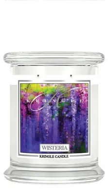 Productafbeelding van Kringle Candle, geurkaars in pot, medium formaat, geur: Wisteria
