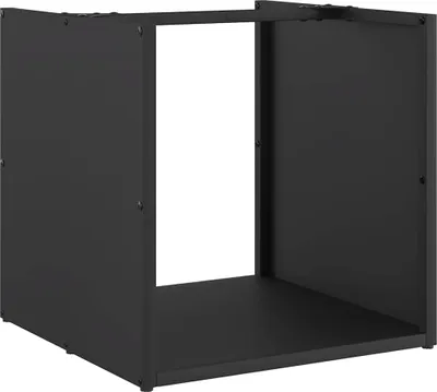 Obrázok produktu pre vidaXL Stojan na palivové drevo čierny 40x40x40 cm Oceľ valcovaná za studena