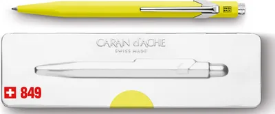 Produktbild von CARAN D'ACHE Druckkugelschreiber 849 POPLINE FLUO gelb