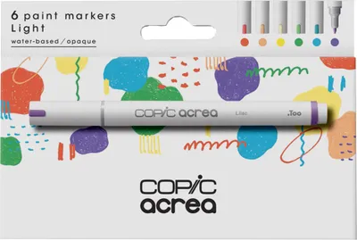 Produktbild von COPIC Marker acrea "Light" 6er Set