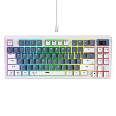 Immagine prodotto di Havit KB884L Tastiera meccanica da gioco bianca