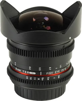 Produktbild von Samyang 8mm T3.8 Fisheye Objektiv Nikon F VDSLR Weitwinkel manuell APS-C