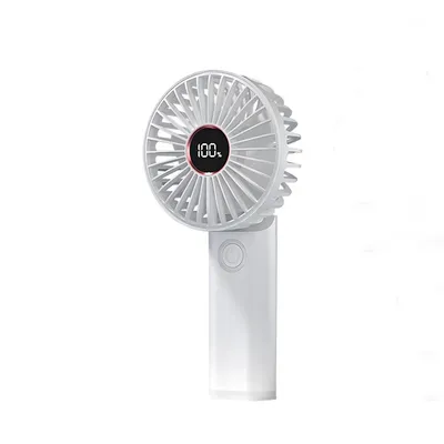 Produktbild von Mini Ventilator Handventilator 3600mAh USB Tischventilator 6 Geschwindigkeiten, Faltbar Tragbar Fan mit Powerbank Weiß