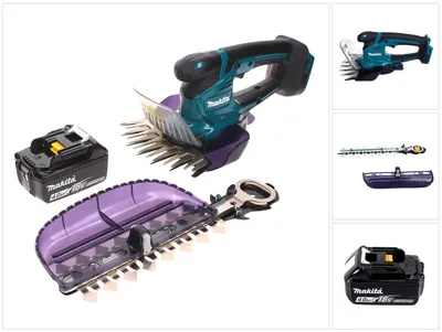 Immagine prodotto di Makita DUM 604 M1X Cesoie per erba a batteria 18 V con lama per erba e arbusti + 1 batteria da 4,0 Ah - senza caricabatteria
