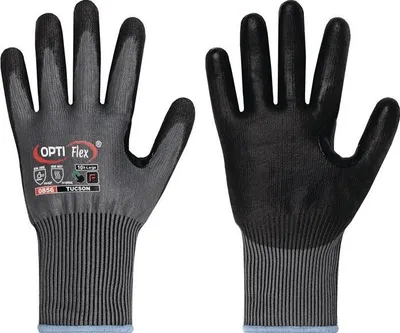 Immagine prodotto di Guanti antitaglio OPTIFLEX TUCSON grigio / nero EN388 / EN420 PPE II taglia 9 - 0856-09H