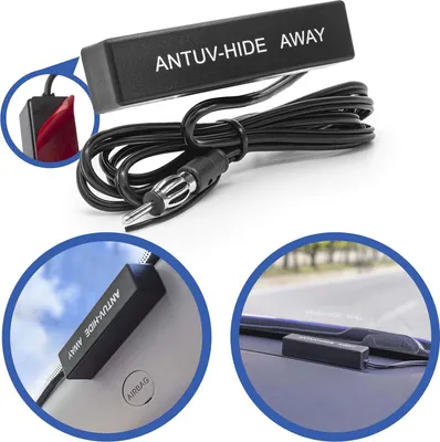 Produktbild von Auto Antenne AM FM Scheibenantenne UKW LKW Klebeantenne PKW KFZ mit Verstärker