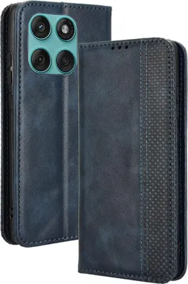 Produktbild von Motorola Edge 60 / 60 Fusion Hülle - Coverup Vintage Style Klapphülle - Blau