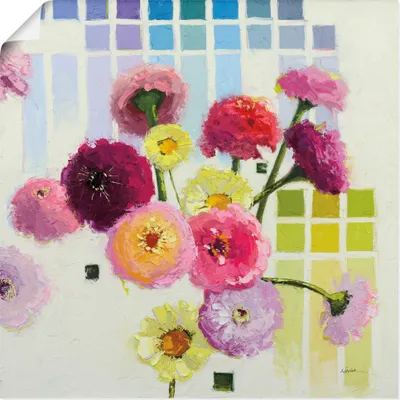 Produktbild von ARTland Poster Color Chart II Größe: 70x70 cm
