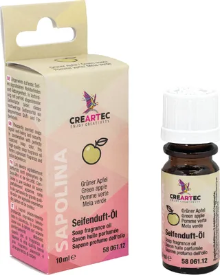 Produktbild von CREARTEC Sapolina Seifenduftöl Grüner Apfel - 10ml - zur Herstellung von fruchtig riechender Seife