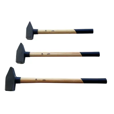 Produktbild von VaGo Schlosserhammer 3 -4 -5 kg Schlosser Hämmer Vorlschlaghammer Hickorystiel 3 tlg Set 3/4/5 kg