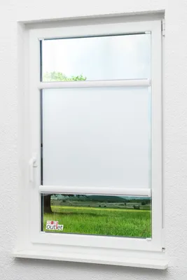 Produktbild von Lysel Outlet Glasleistenrollo verspannt Tageslicht, (B x H) 120cm x 175cm in weiß/reinweiß