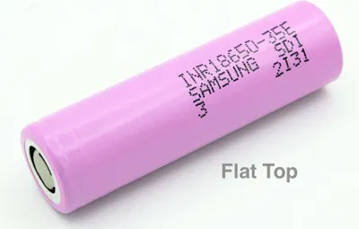 Produktbild von Samsung INR 18650-35E - 3,6V - 3,7V, 3500mAh flat top (Pluspol flach)