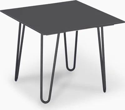 Produktbild von janEven Beistelltisch CoasLine Anthrazit Quadratisch Hairpin Beine 50 x 50 cm