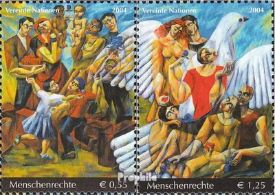 Produktbild von Briefmarken UNO - Wien 2004 Mi 430-431 (kompl.Ausg.) gestempelt Menschenrechte