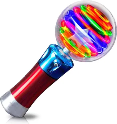 Produktbild von Leuchtender Zauberstab 1 Stück, LED-Blinkstab Mit Rotierender Lichtshow, Für Kindergeburtstag Und Bühnenauftritte