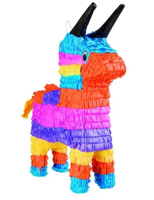 Produktbild von Pinata "Bunter Esel" | 40x14x57cm
