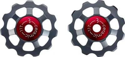 Image de Bbb Aluboys 11t Ceramic Bdp-21 Jeu de galets de dérailleur vélo argent 11t argent 11t
