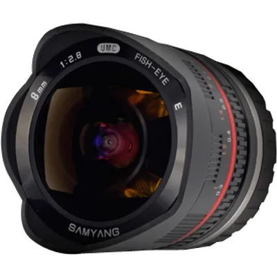Produktbild von Samyang 8mm F2.8 UMC Fish-eye II, weites Fischauge, SLR, 11/8, Canon M, APS-C, Canon