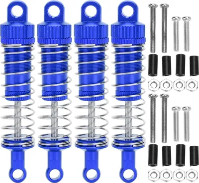 Obrázok produktu pre 4 diely/sada tlmičov z hliníkovej zliatiny Pružinové tlmiče príslušenstvo pre MN 1/12 D90 RC CarBlue