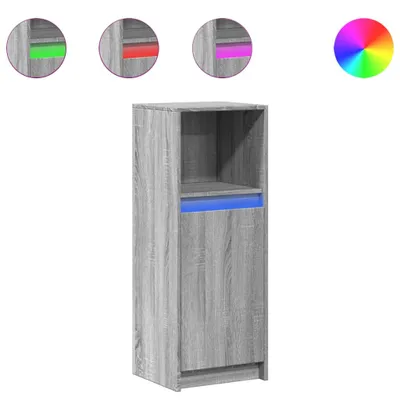 Produktbild von LED-Sideboard Grau Sonoma 38x34x100 cm Holzwerkstoff
