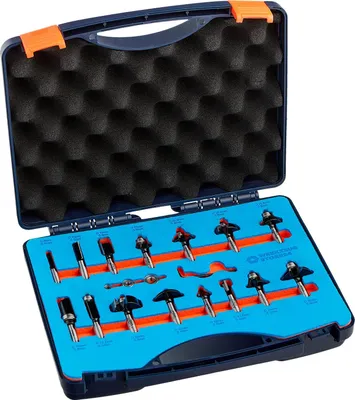 Produktbild von WS24 Fräser-Set 8 mm Schaft 15tlg. - WS24-100063