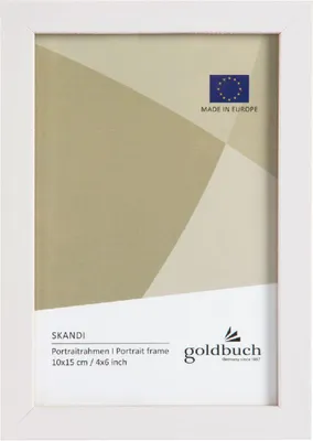 Immagine prodotto di Cornice fotografica in legno Goldbuch, stile scandinavo, 10x15 cm, bianca