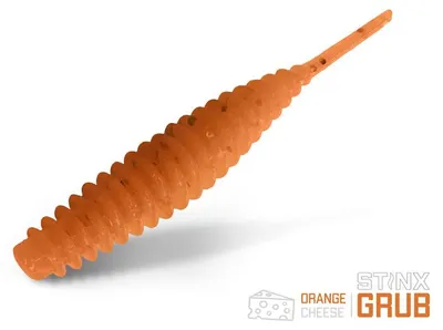 Produktbild von DELPHIN B! StinxGRUB Cheese, Gummiköder, 4cm, Orange, 20 Stk, 101003013