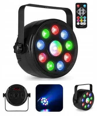 Zdjęcie produktu dla Fuzzix PLF15, Światło dyskotekowe, Czarny, IP20, LED, LED, 9 lamp(y)