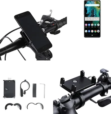 Produktbild von K-S-Trade Handyhalterung für das Fahrrad kompatibel mit Cubot Max 3 Halter Lenkstange Fahrradhalterung Motorrad Bike Mount Befestigung Smartphone
