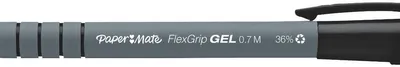 Image de Papermate FlexGrip Gel Moyen Stylos rétractables à encre gel Noir 12 pièce(s)