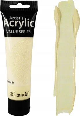 Produktbild von Phoenix Bright Artistic Beige Acrylfarbe 206 Titanium Buff 100ml