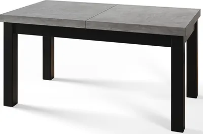Immagine prodotto di Tavolo da pranzo 120 cm / 160 cm, Tavolo allungabile, Tavolo da cucina, Tavolo da pranzo, Tavolo da soggiorno, Tavolo da camera, Tavolo moderno, Tavolo a soppalco, Gambe nere, Classico, 120x80, Helles atelier