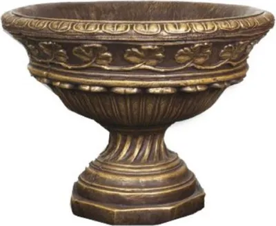 Obrázok produktu pre Casa Padrino Barokový kvetináč Antique Brown / Gold Ø 100 x V. 76 cm
