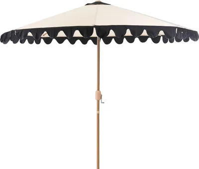Zdjęcie produktu dla BELIANI Parasol ogrodowy beżowy materiał poliestrowy rura z aluminium ⌀ 270 cm nowoczesny