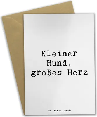 Produktbild von Mr. & Mrs. Panda Grußkarte Spruch Chihuahua Liebe - Weiß - Geschenk, Hunderasse, weihnachtskarten, hochzeitskarten, einladungskarten, Hunderassen Vielfalt, Hundesprüche