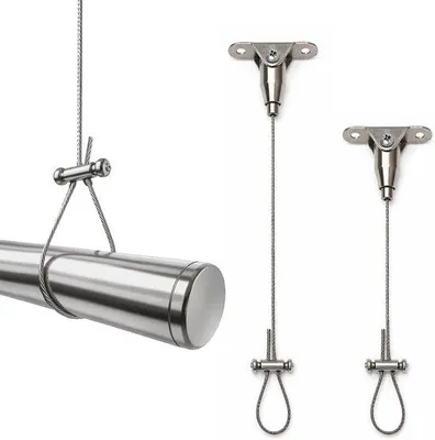 Image de Barres de douche en acier inoxydable - Courbables jusqu'à 150 cm - Pour barres courbées, en forme de L et en forme de U - Réglables - Lot de 2