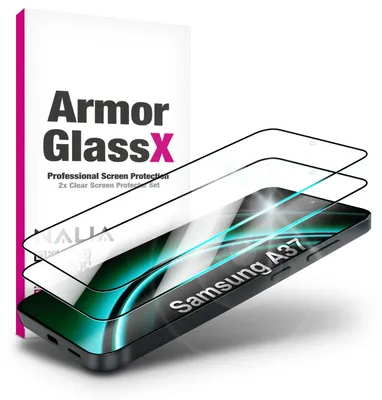 Immagine prodotto di NALIA 2x vetri protettivi per Samsung Galaxy A37 – Protezione a schermo intero 9H e compatibile con le custodie – Vetro trasparente per display con durezza 9H – Marchio di Berlino