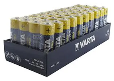 Image de Pack Atelier De 40 Piles Alcalines Varta Industrial 1,5v Type Aa Lr6