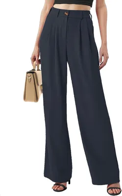 Produktbild von Damenhose hohe Taille, Palazzo, mit Taschen, für Alltag