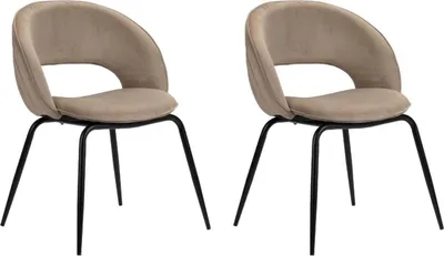 Produktbild von 2er-Set Polsterstühle Rainbow - Sand White